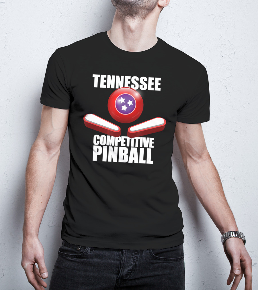 Tennessee Competitive Pinball Stars And Flippers T-Shirt