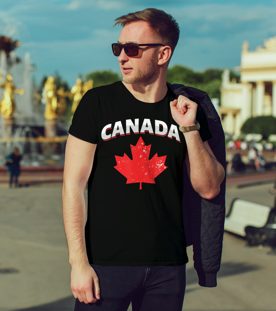 Canadian Maple Leaf Canada Patriotic Toronto Vancouver T-Shirt