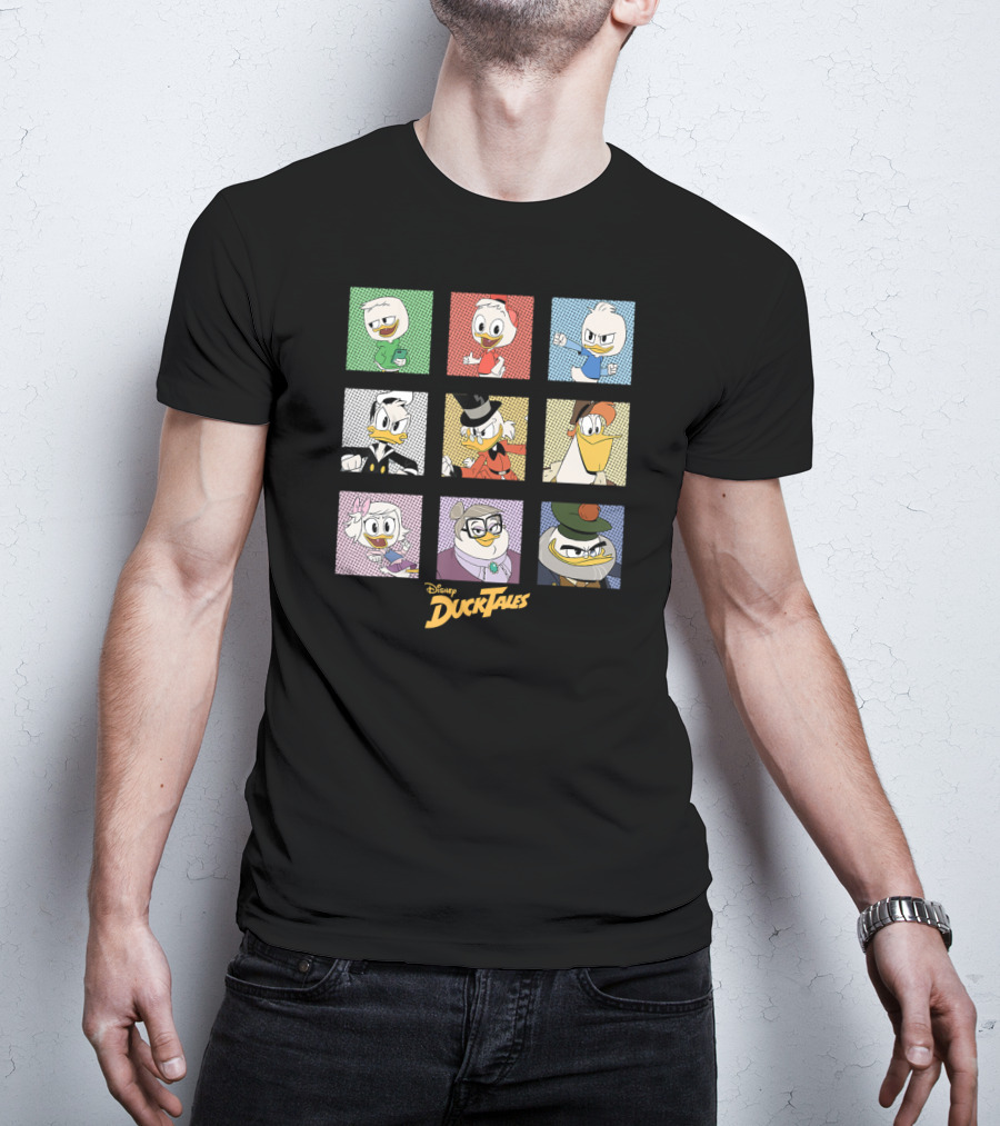 Disney DuckTales Nine Character Box Up Group Shot T-Shirt