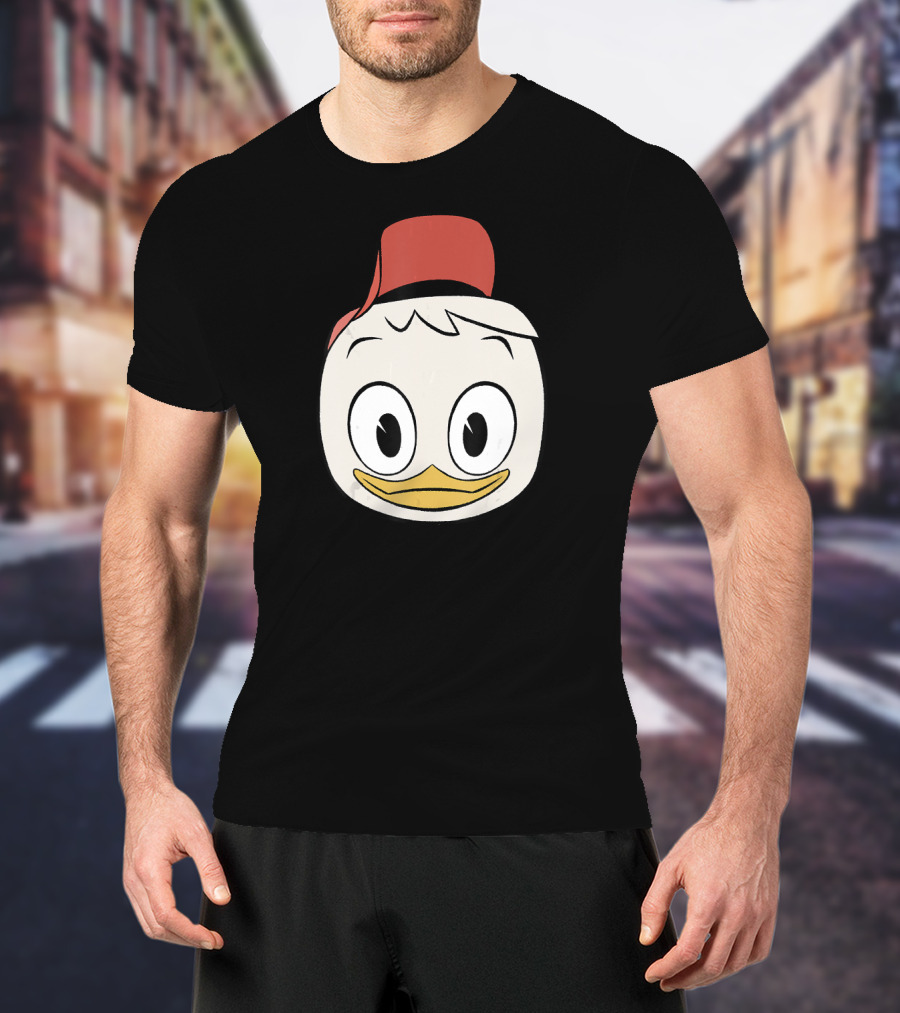 Disney DuckTales Huey Big Face Iconic Red Hat T-Shirt