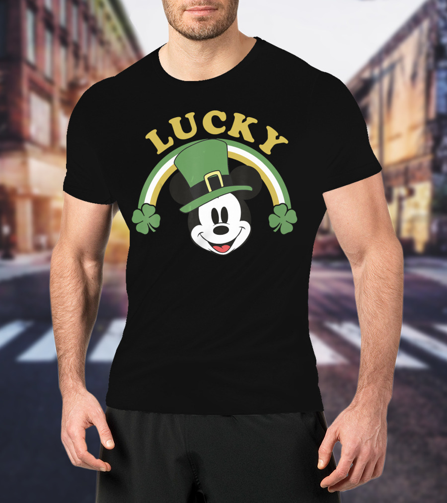 Lucky Mickey St. Patrick's Day Disney Mickey And Friends T-Shirt