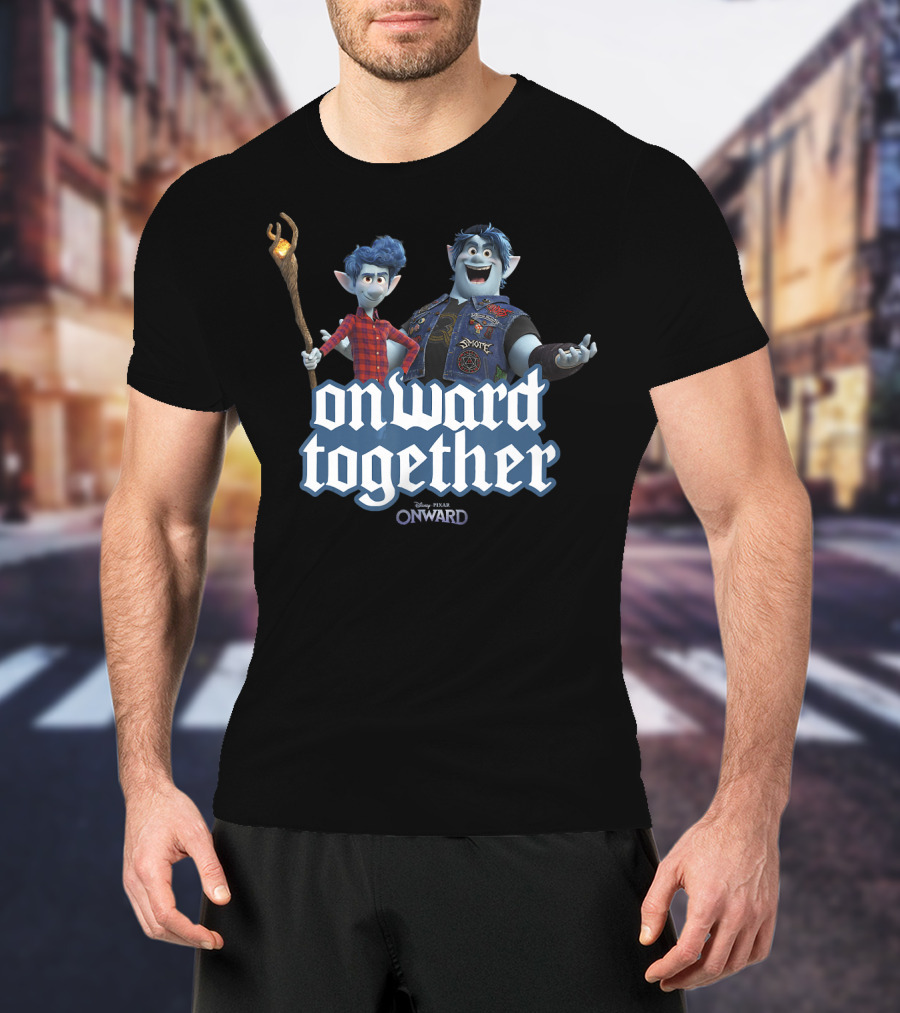 Disney Pixar Onward Barley Ian Onward Together Magic Staff Duo Adventure T-Shirt