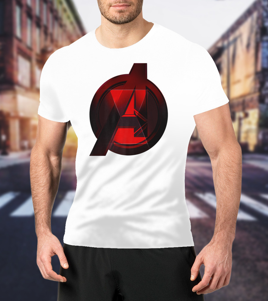 Black Widow Avengers Logo Marvel T-Shirt