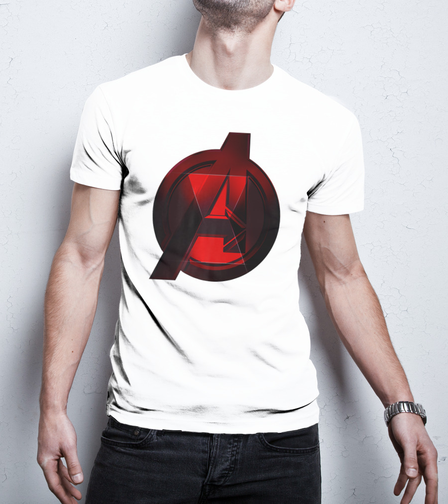Black Widow Avengers Logo Marvel T-Shirt
