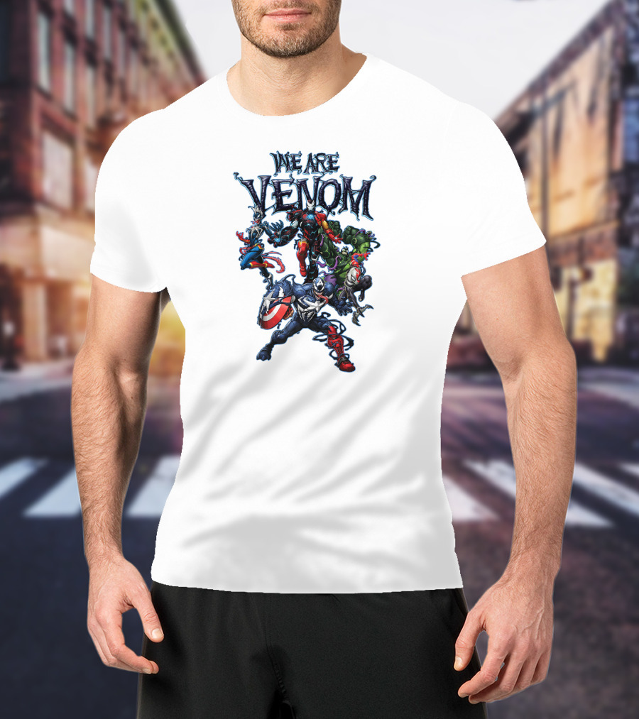 We Are Venom Marvel Spider Man Maximum Venom Group Shot Characters T-Shirt