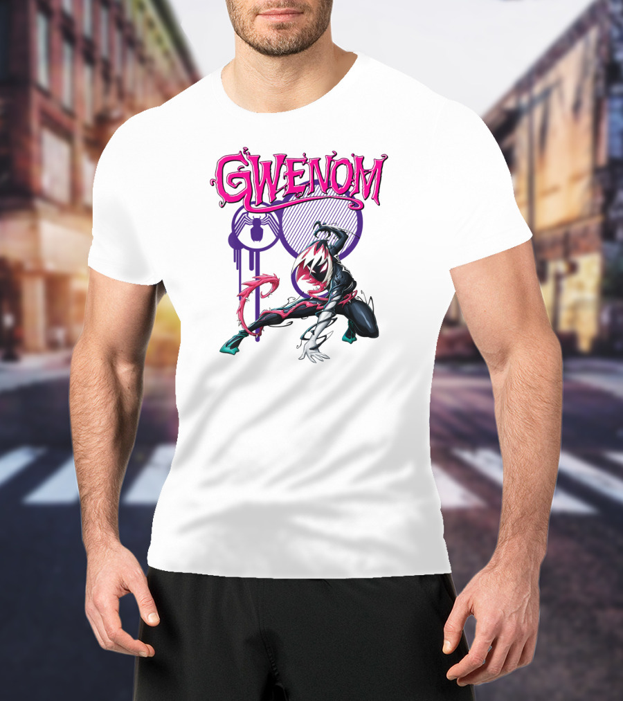 Marvel Spider-Man Maximum Venom Gwenom Dynamic Pose T-Shirt
