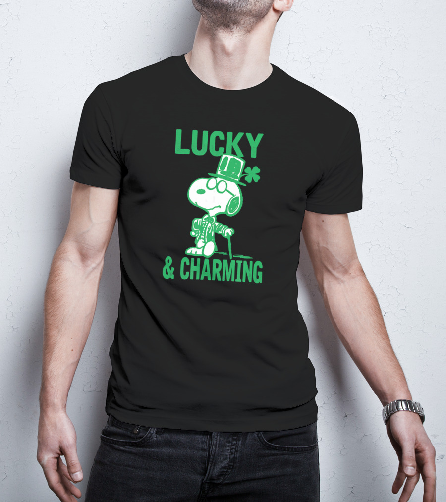 Lucky And Charming Peanuts St Patrick's Day T-Shirt