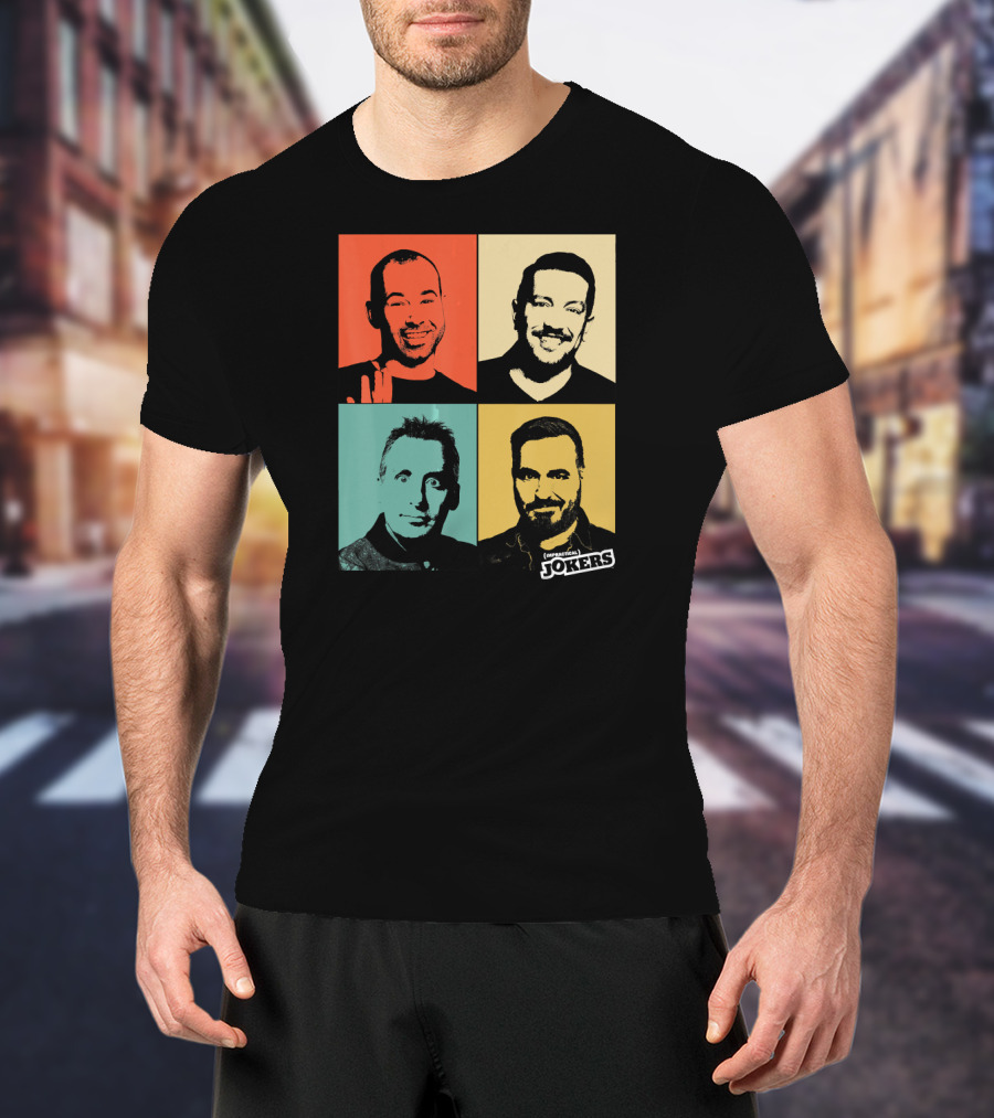Impractical Jokers Colorful Pop Art Style Portraits T-Shirt