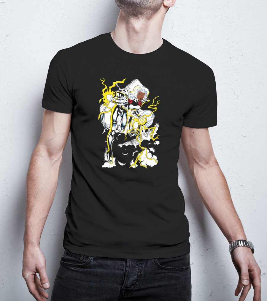 Marvel X Men Storm Lightning Action Pose T-Shirt