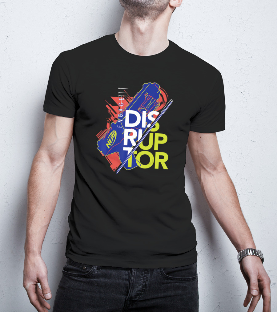 Nerf Engage Disruptor Blue And Red T-Shirt