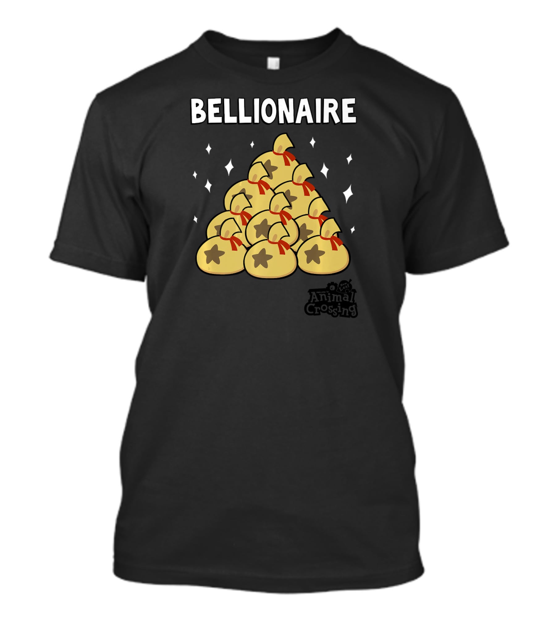 Animal Crossing New Leaf Bellionaire Money Bags T-Shirt