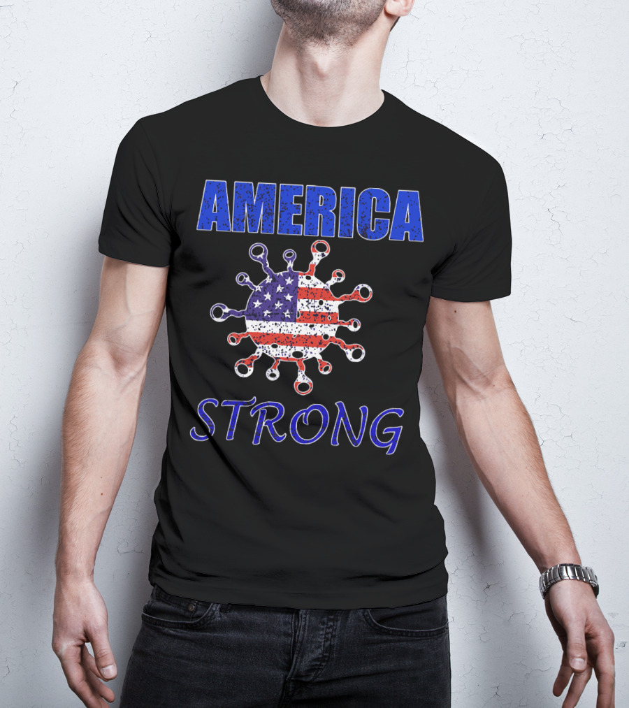 AMERICA STRONG Virus Flag Resilience T-Shirt