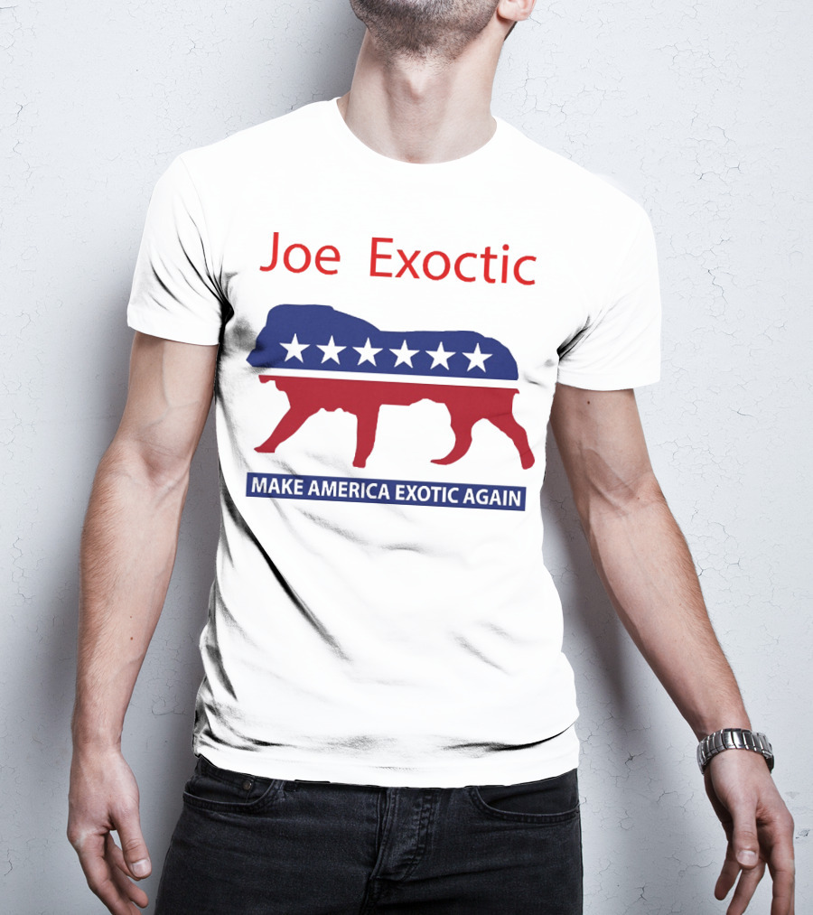 Joe Exotic Make America Exotic Again Patriotic Mascot T-Shirt