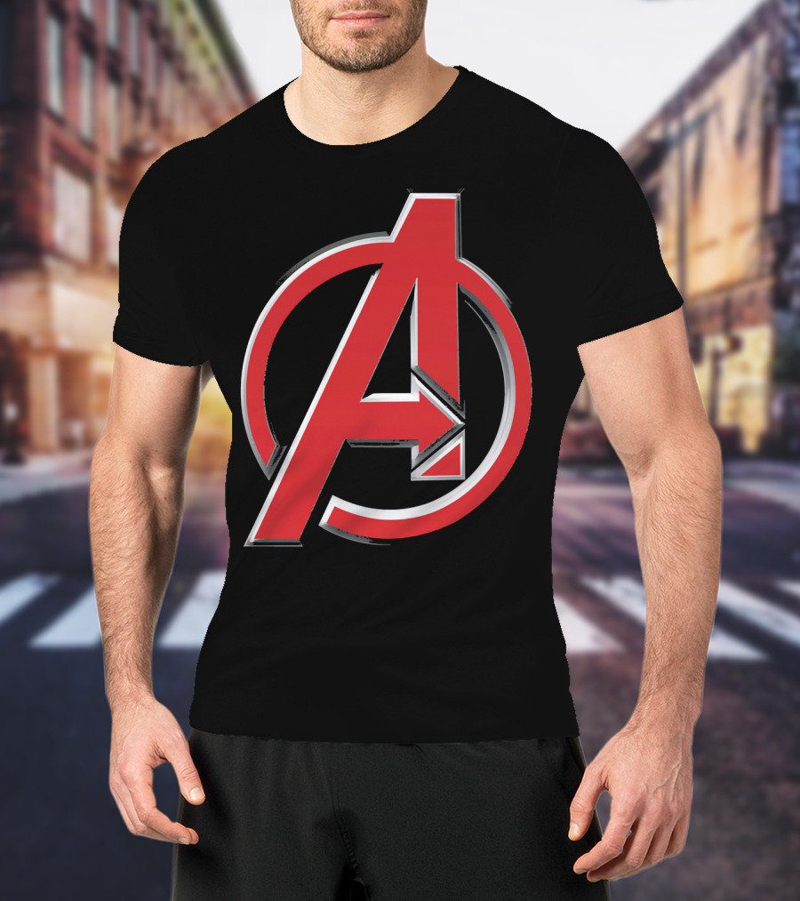 Avengers Red A Emblem Marvel Iconic T-Shirt