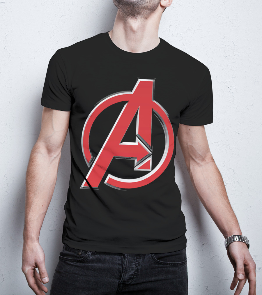 Avengers Red A Emblem Marvel Iconic T-Shirt