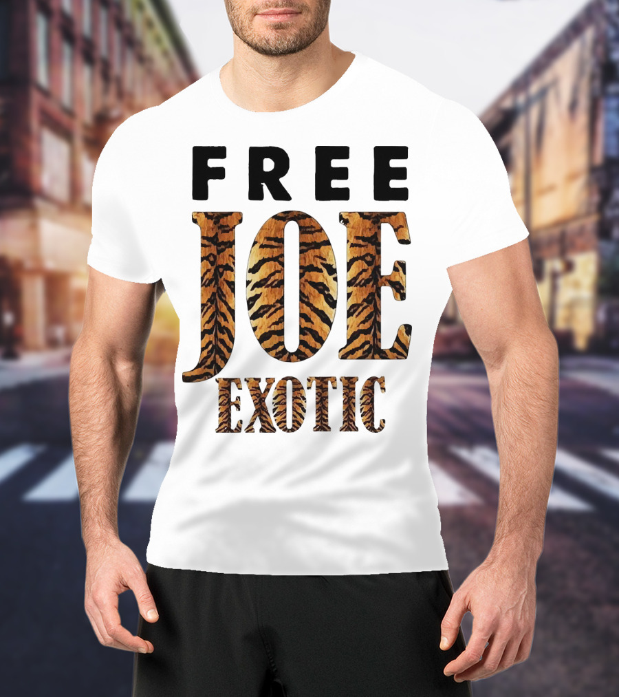 Free Joe Exotic Tiger Stripes T-Shirt