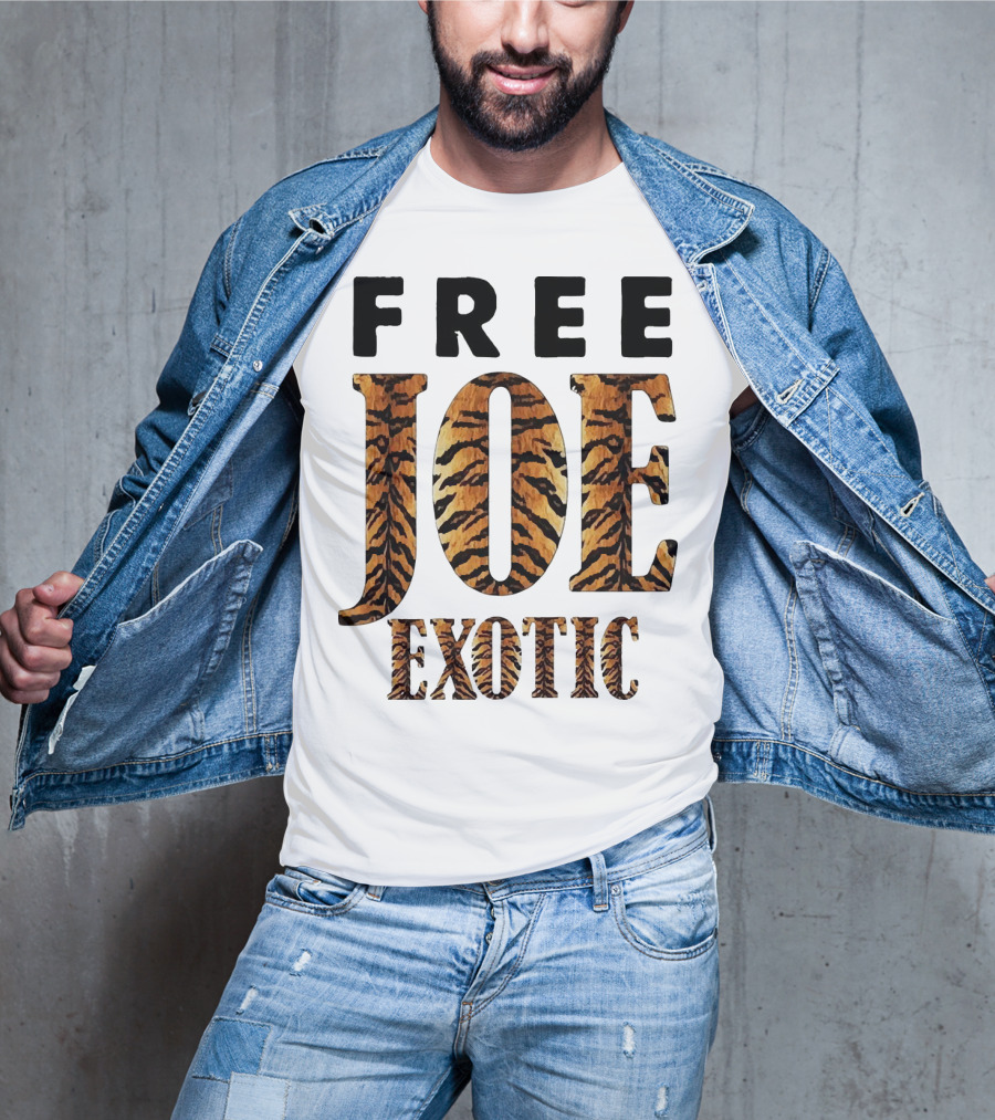 Free Joe Exotic Tiger Stripes T-Shirt