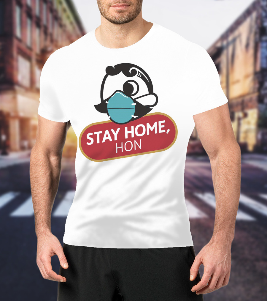 Stay Home Hon Rosie The Riveter Mask T-Shirt