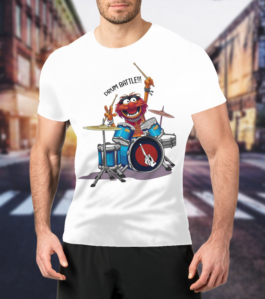 The Muppets Animal Drum Battle Iconic Drummer Scene T-Shirt