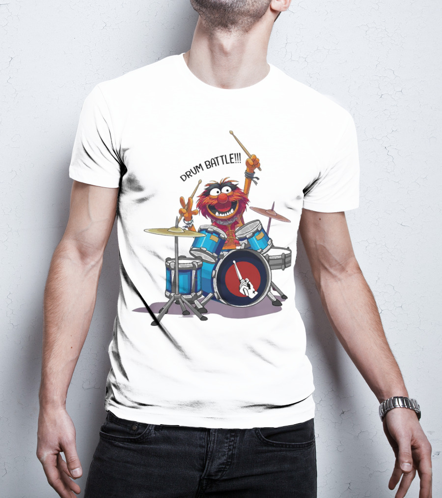 The Muppets Animal Drum Battle Iconic Drummer Scene T-Shirt