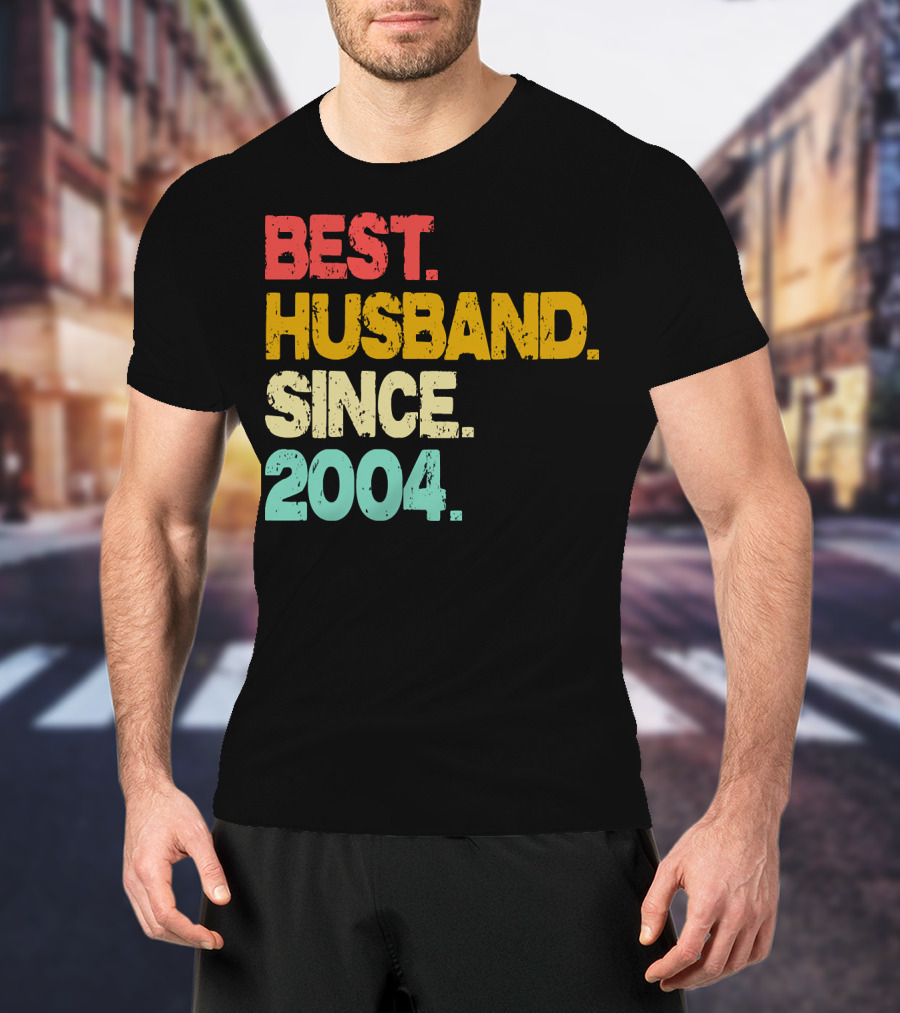 Best Husband Since 2004 Retro T-Shirt