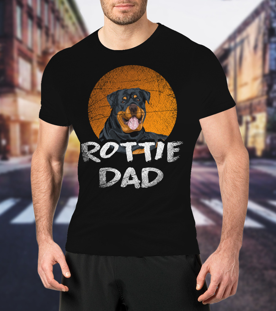 Rottie Dad Rottweiler Dog T-Shirt