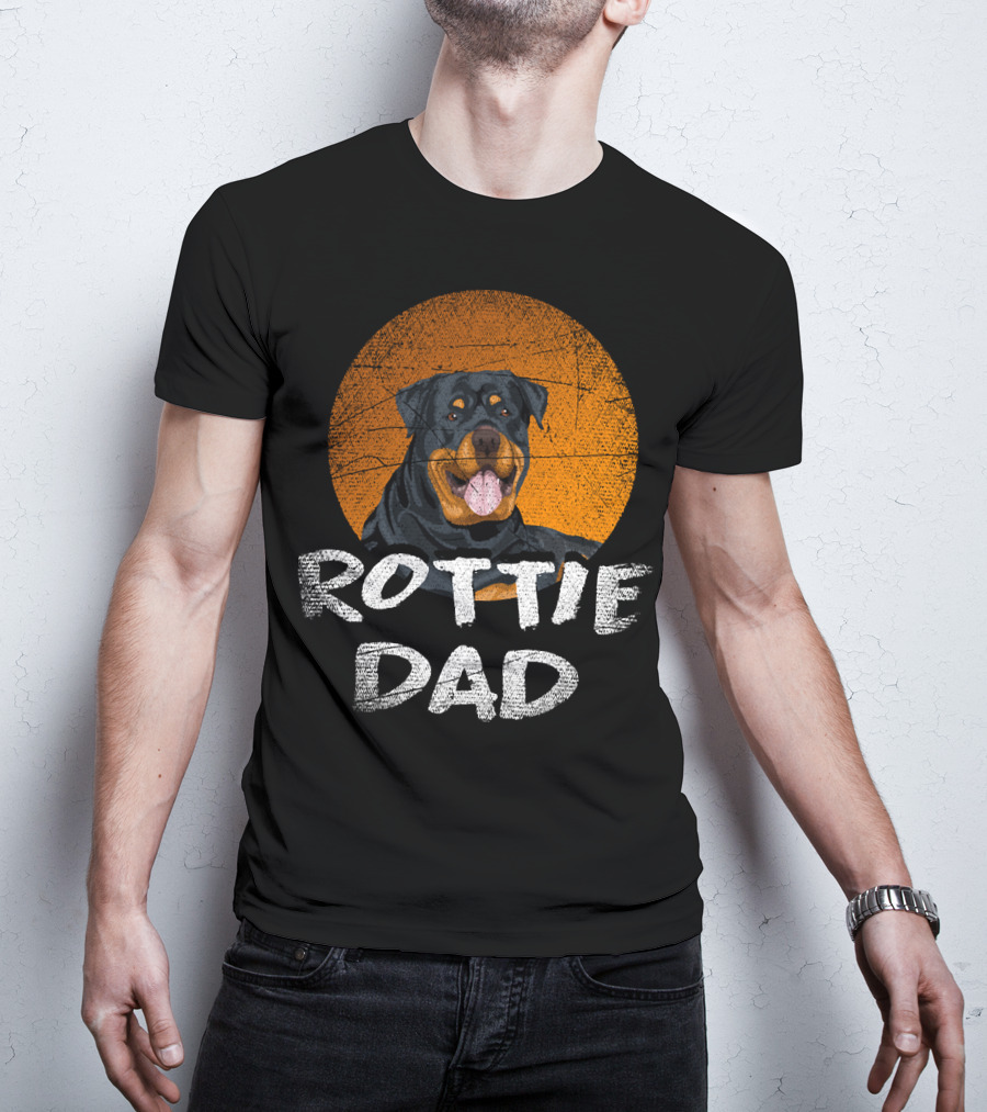 Rottie Dad Rottweiler Dog T-Shirt