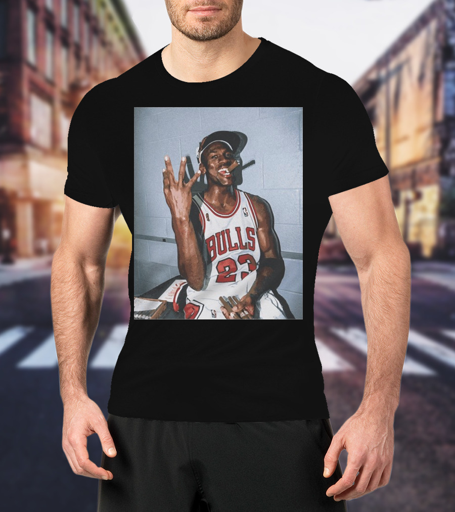 Vintage Michael Jordan Bulls 23 Three Peat T-Shirt