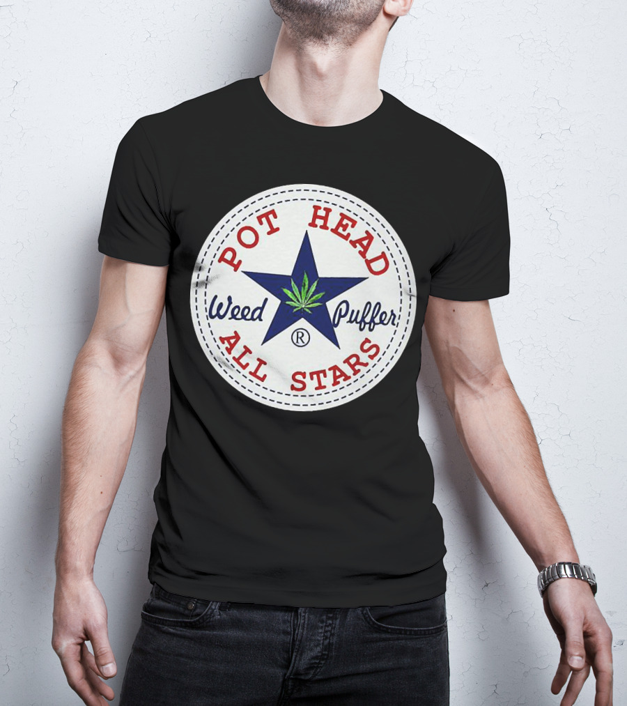 Pot Head All Stars Weed Puffer Star T-Shirt