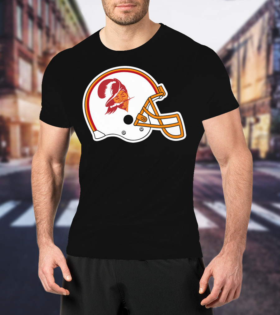Brady Tompa Bay Buccaneers NFL Retro Helmet T-Shirt