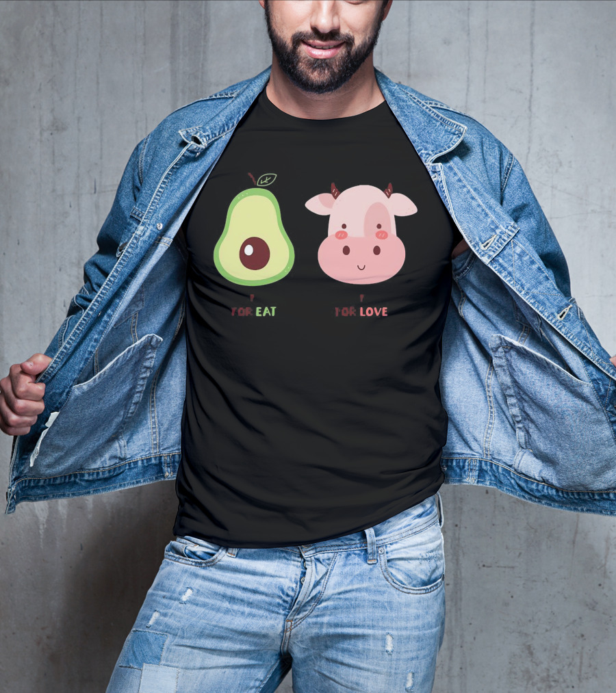Avocado For Eat And Cow For Love T-Shirt