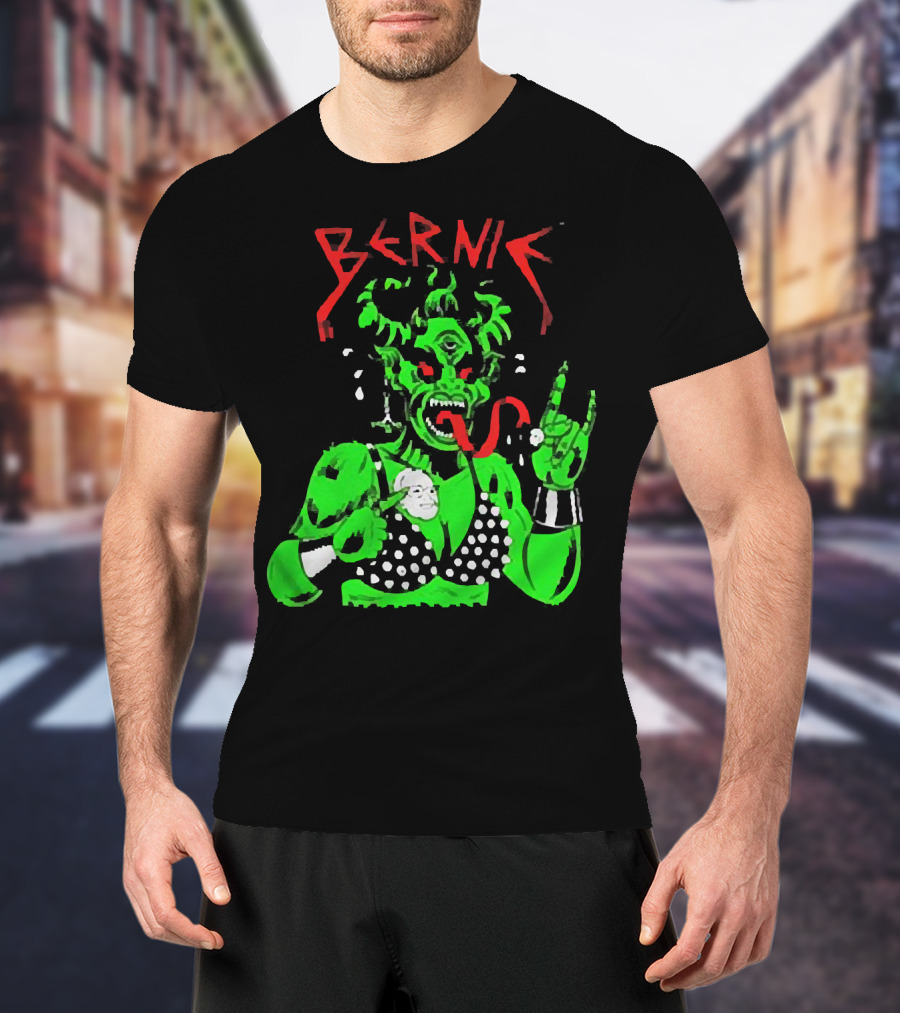 Bernie Sanders Metal Green Satan Symbolic T-Shirt