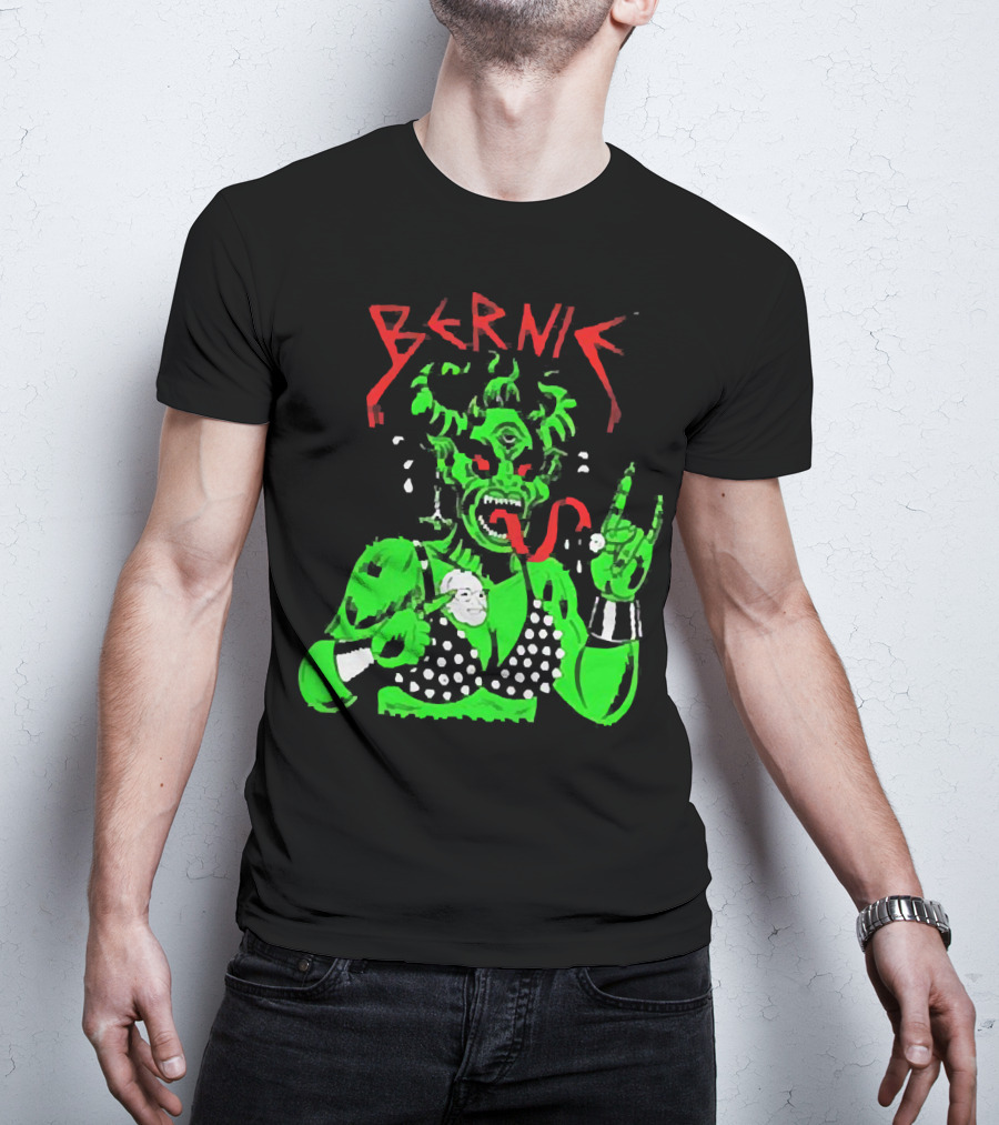 Bernie Sanders Metal Green Satan Symbolic T-Shirt