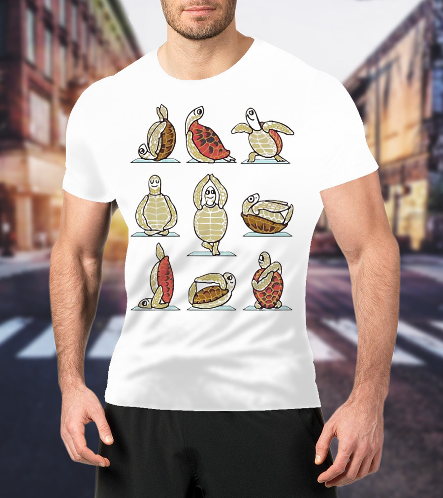 Turtle Yoga Poses Collection T-Shirt
