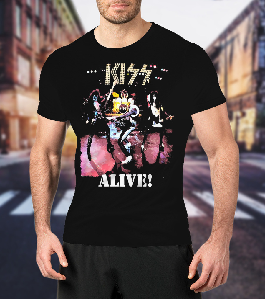 KISS Alive Concert Performance Visual T-Shirt