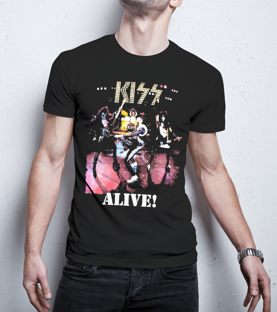 KISS Alive Concert Performance Visual T-Shirt