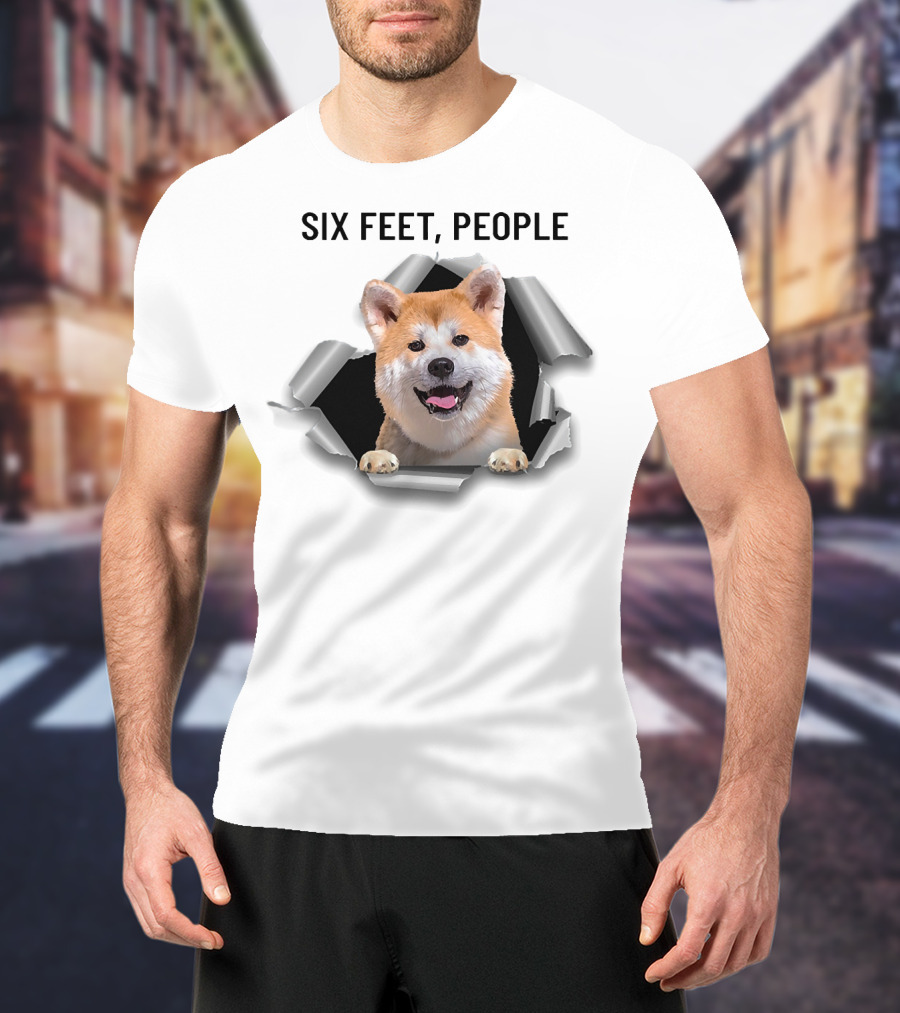 Six Feet People Akita Torn Ripper T-Shirt