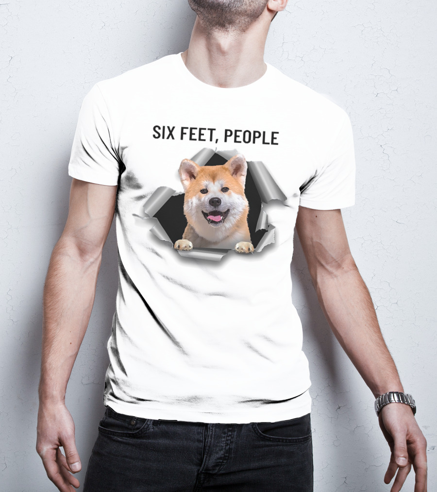 Six Feet People Akita Torn Ripper T-Shirt