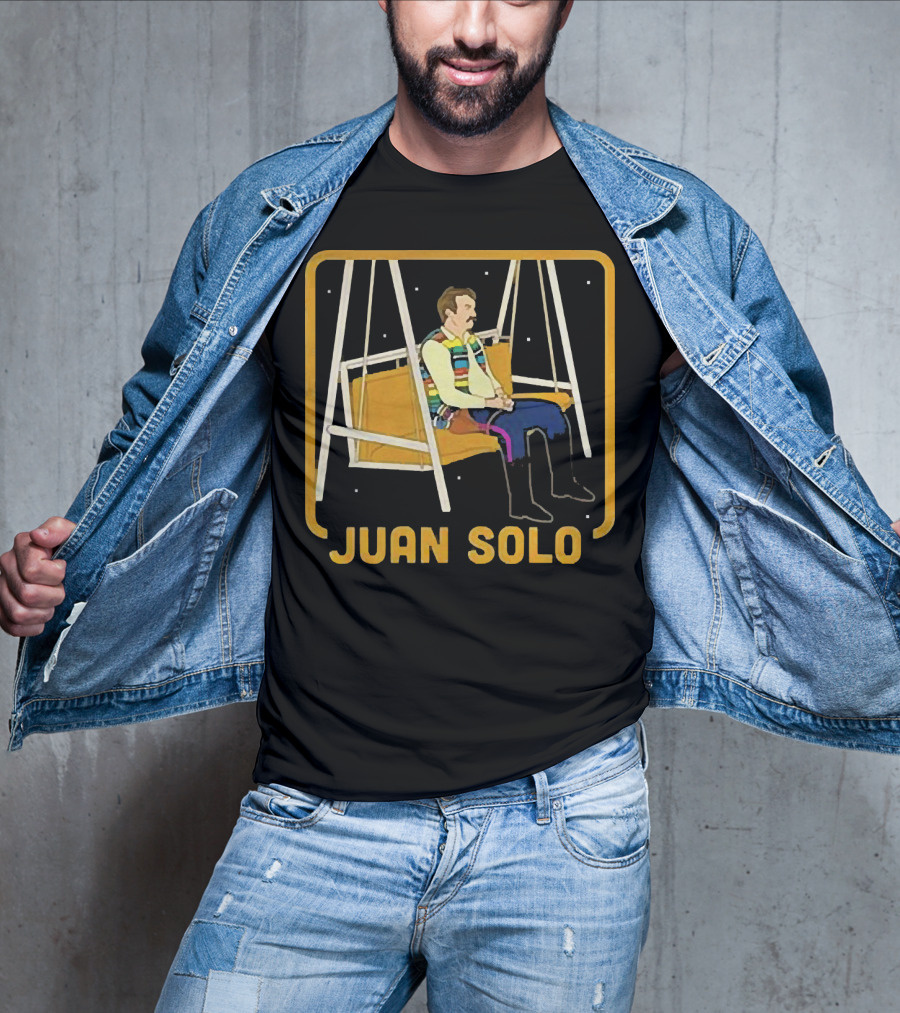 Juan Solo Star Wars Parody Character On Swing T-Shirt