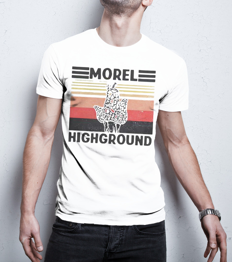 Morel Highground Mushroom Hunter Snail T-Shirt