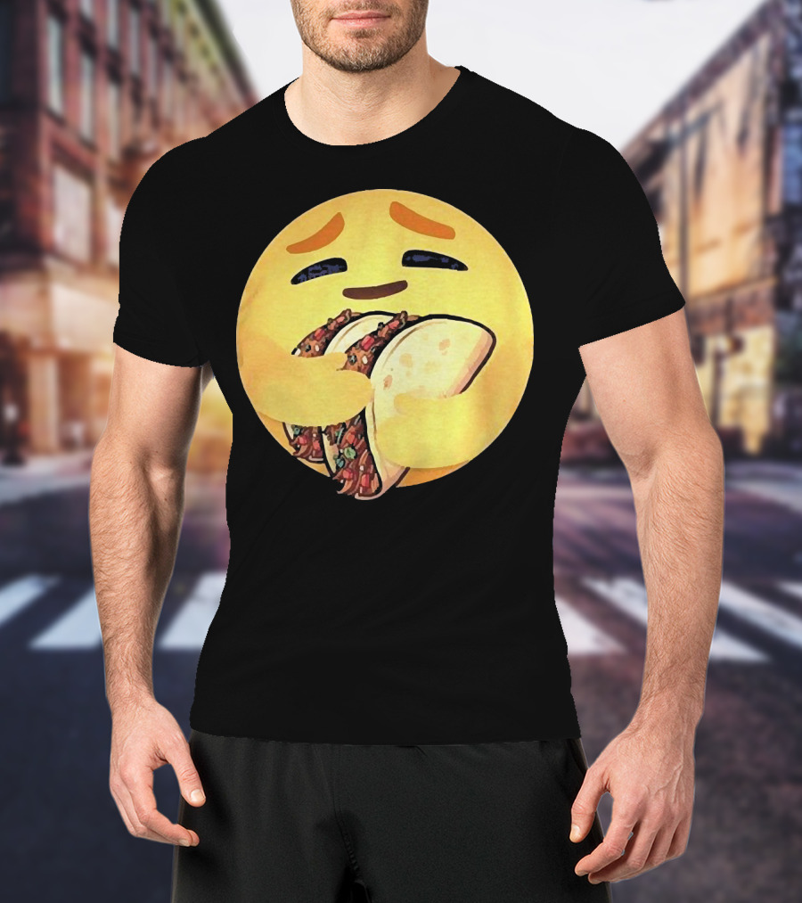 Care Emoji Hugging Tacos T-Shirt