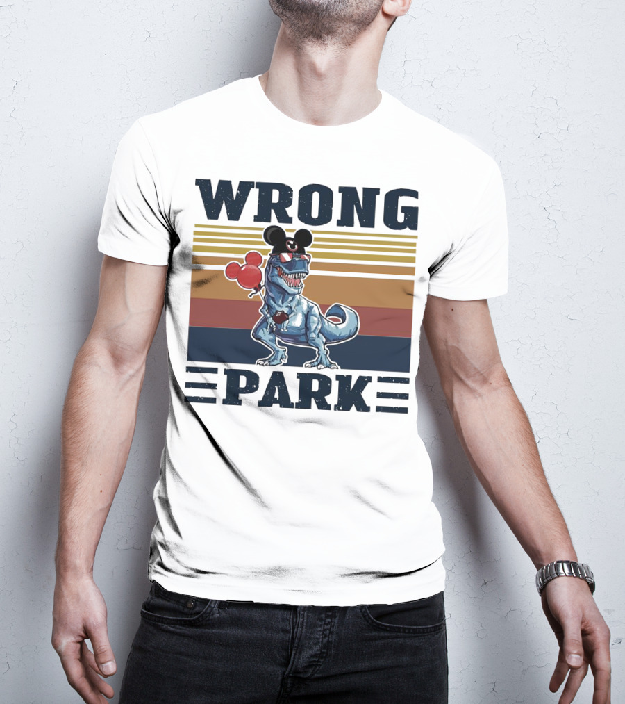 Wrong Park Dinosaur Rex Mickey Balloon T-Shirt