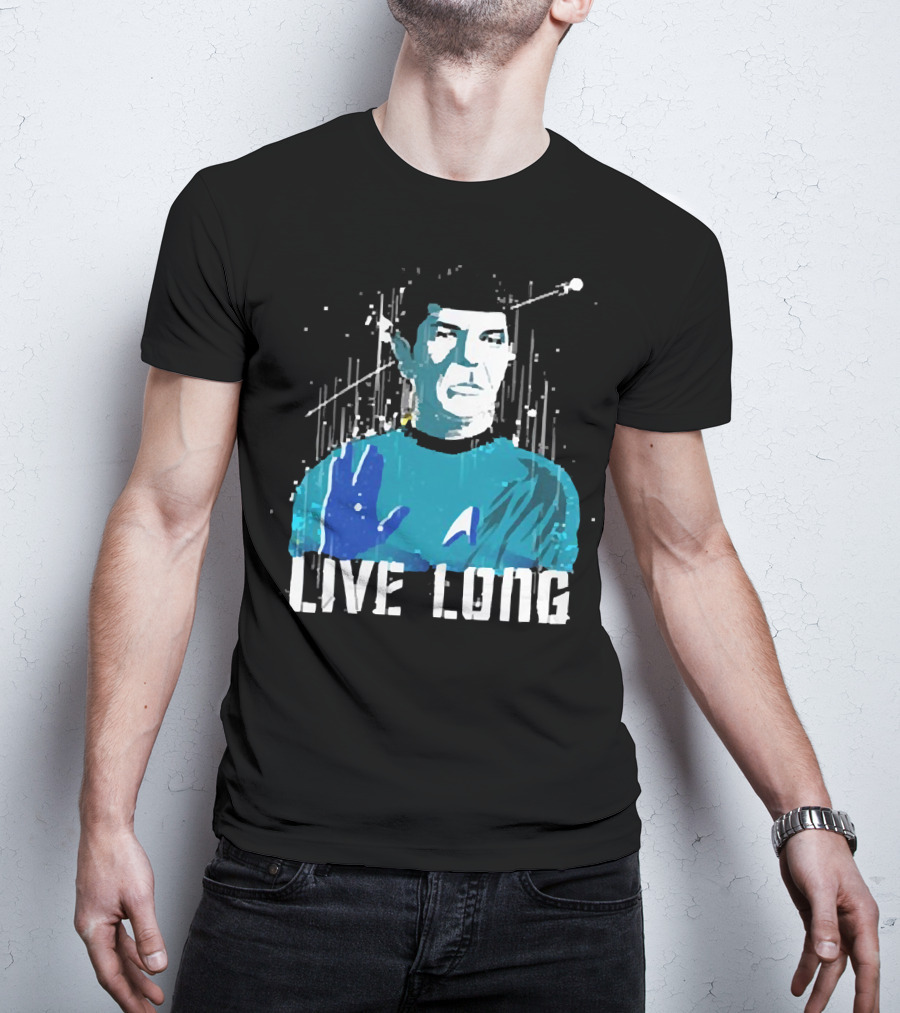 Star Trek Spock Live Long Vulcan Salute Iconic T-Shirt