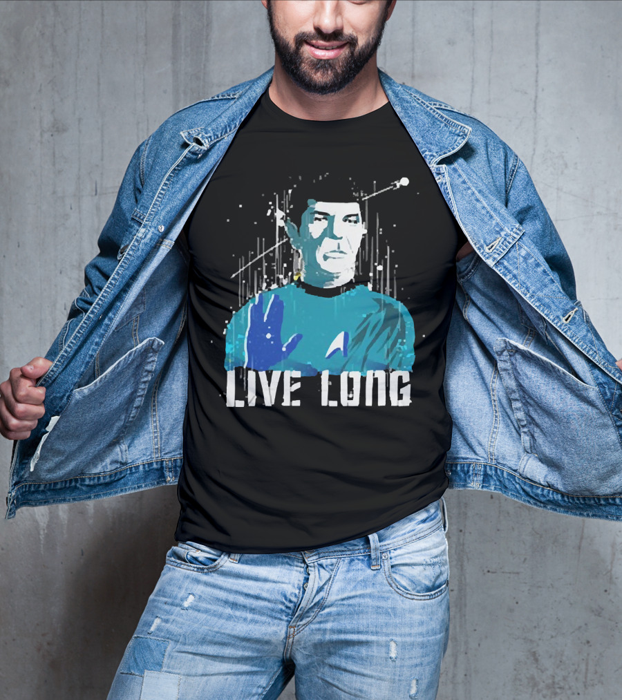 Star Trek Spock Live Long Vulcan Salute Iconic T-Shirt