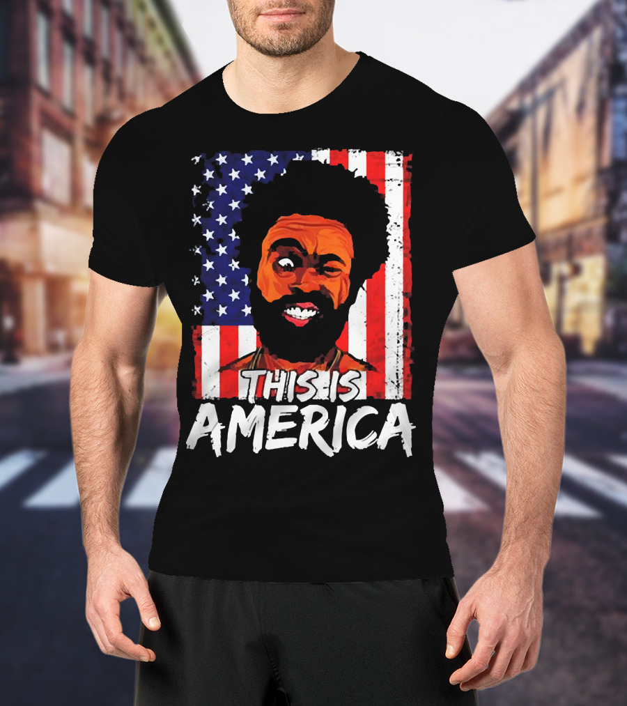 This Is America USA Flag Childish Gambino T-Shirt