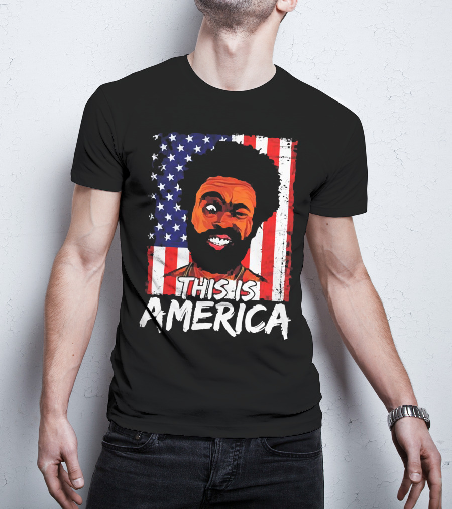 This Is America USA Flag Childish Gambino T-Shirt