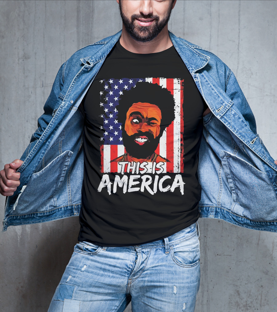 This Is America USA Flag Childish Gambino T-Shirt