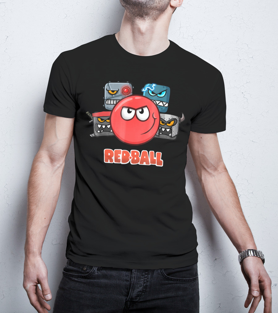 Red Ball 4 Adventures With The Crew Of Square Villains T-Shirt