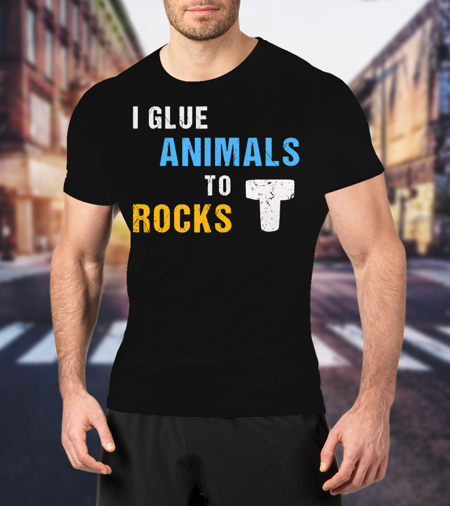 I Glue Animals To Rocks Saltwater Aquarium Fish Tank T-Shirt