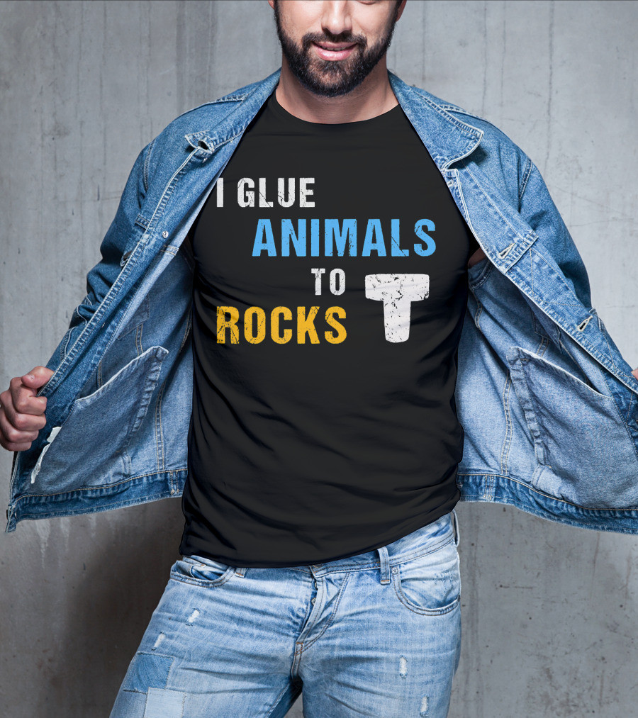 I Glue Animals To Rocks Saltwater Aquarium Fish Tank T-Shirt